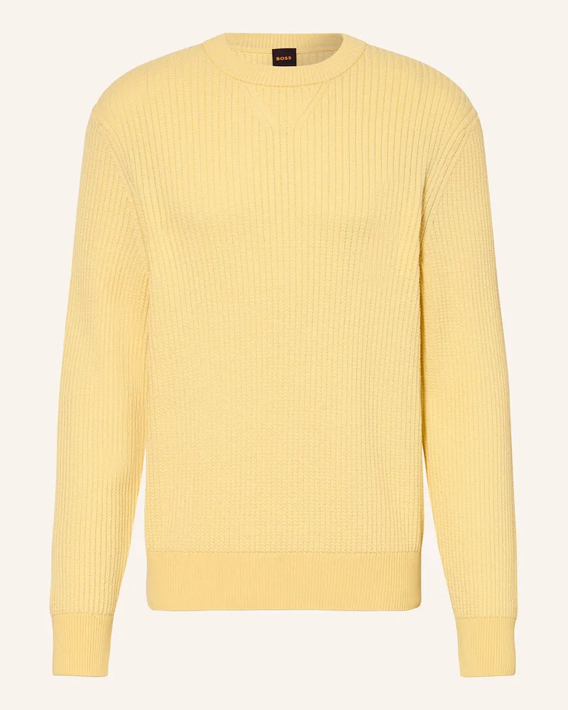 HUGO BOSS Pullover Apokko gelb Gelb