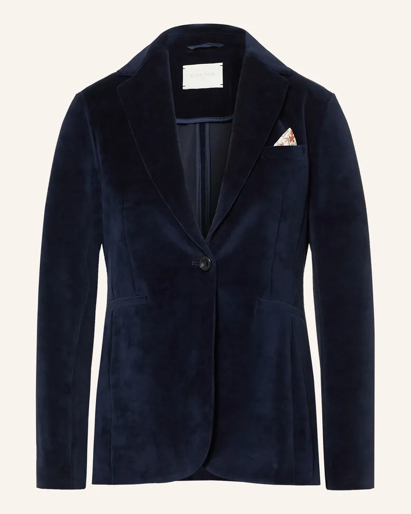 CIRCOLO 1901 Samtblazer blau Dunkelblau