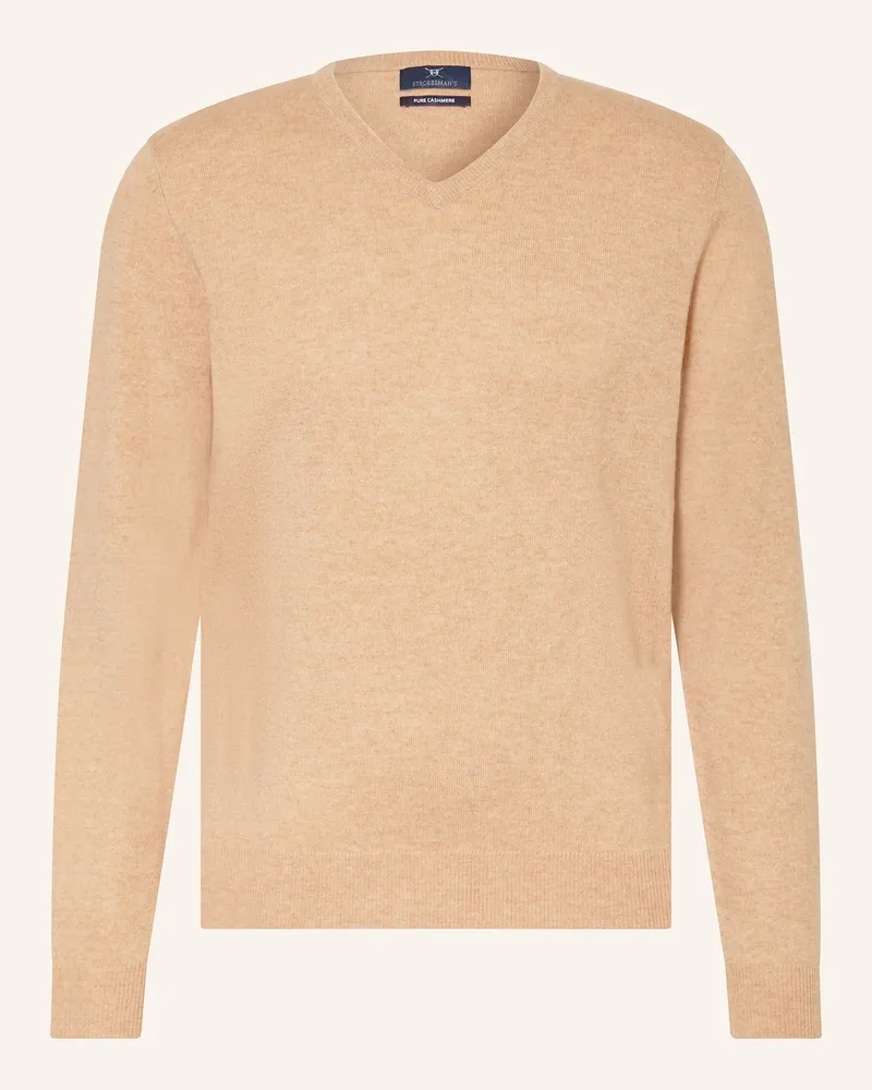 Strokesman's Cashmere-Pullover Beige