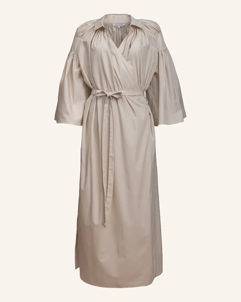 Helene Galwas Wickelkleid Aus Baumwolle Ina lila Blau