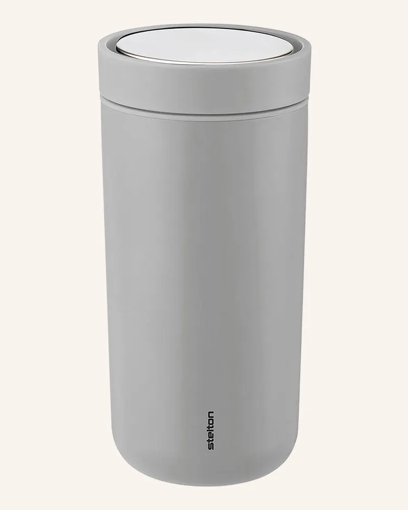 Stelton Thermobecher To Go Click grau Hellgrau