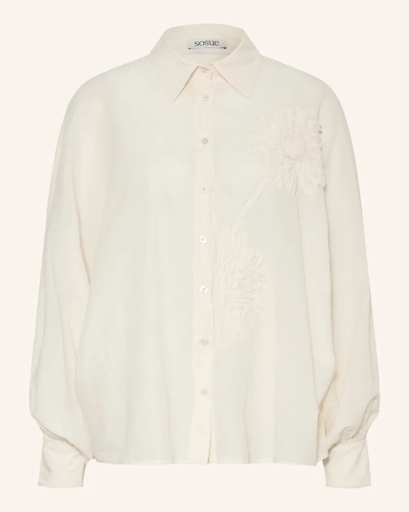SoSUE Hemdbluse weiss Ecru