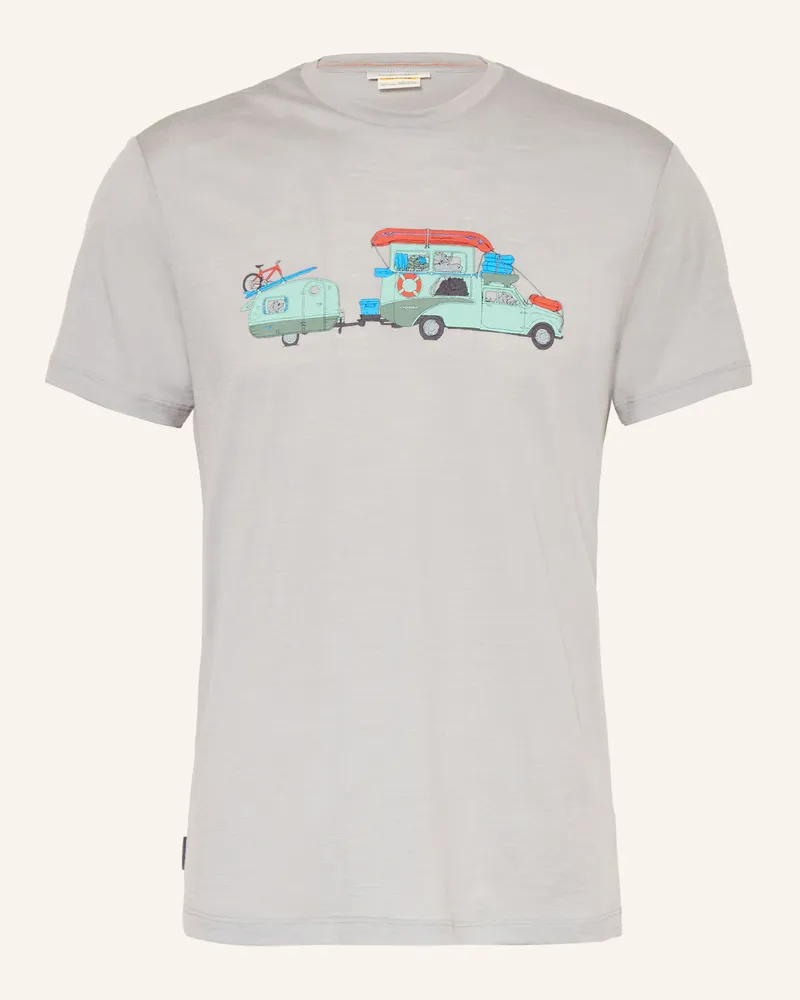 Icebreaker T-Shirt MERINO 150 TECH LITE Hellgrau