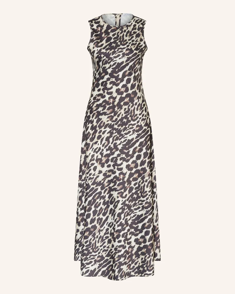 Mrs & HUGS Satinkleid Beige