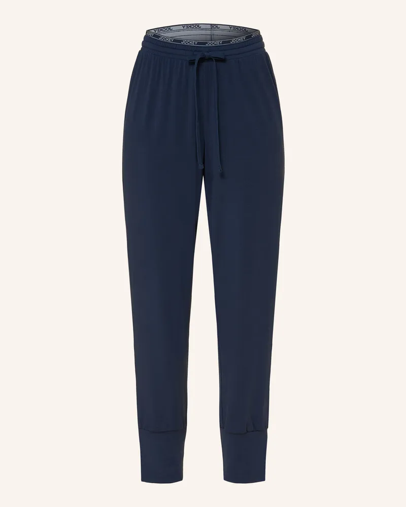 Jockey Schlafhose Soft Touch Luxe blau Dunkelblau