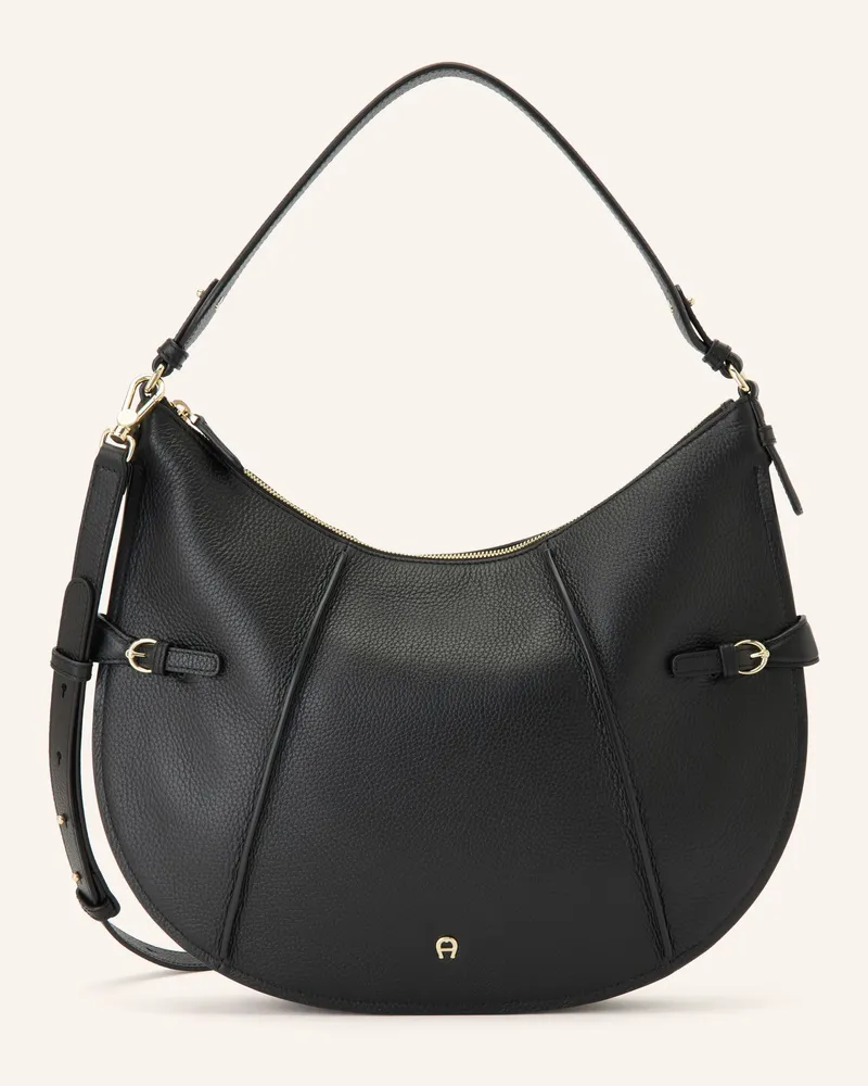 Aigner Schultertasche Cavallo Medium schwarz Schwarz