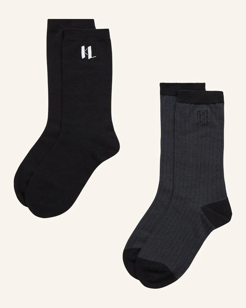 Karl Lagerfeld Socken schwarz Schwarz