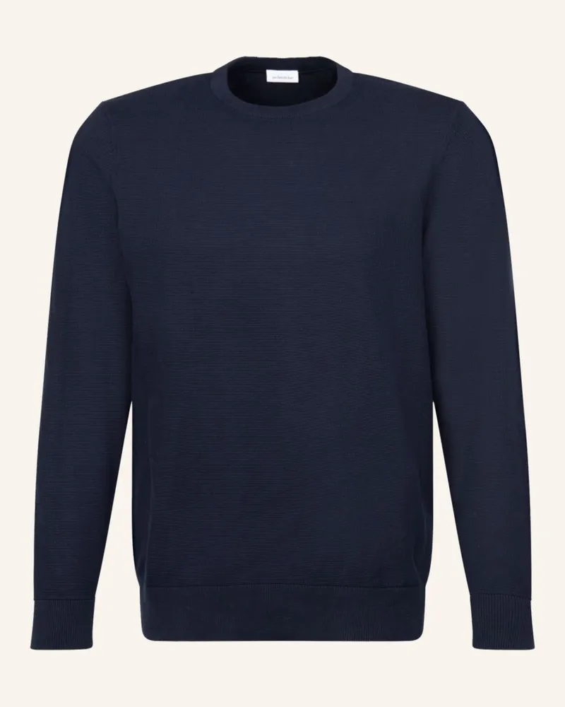 Seidensticker Pullover Regular Fit blau Dunkelblau