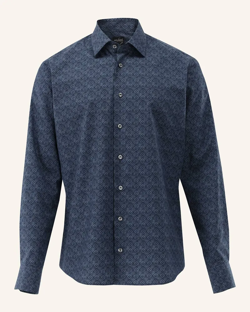 van Laack Hemd Slim Fit blau Dunkelblau