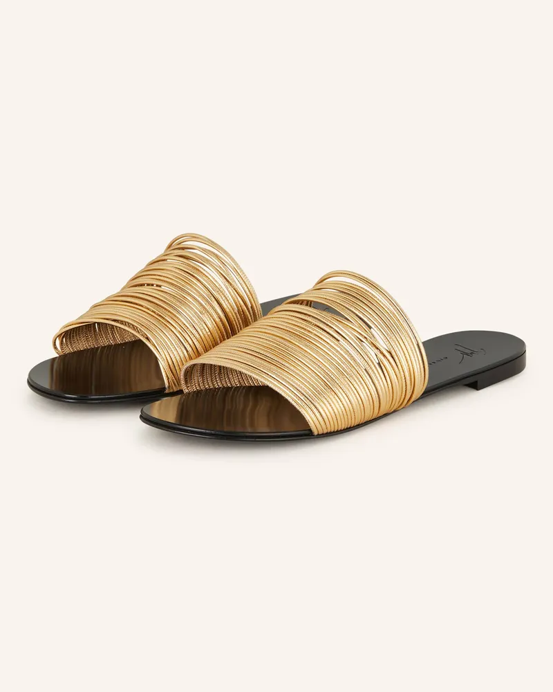 Giuseppe Zanotti Pantoletten Gold