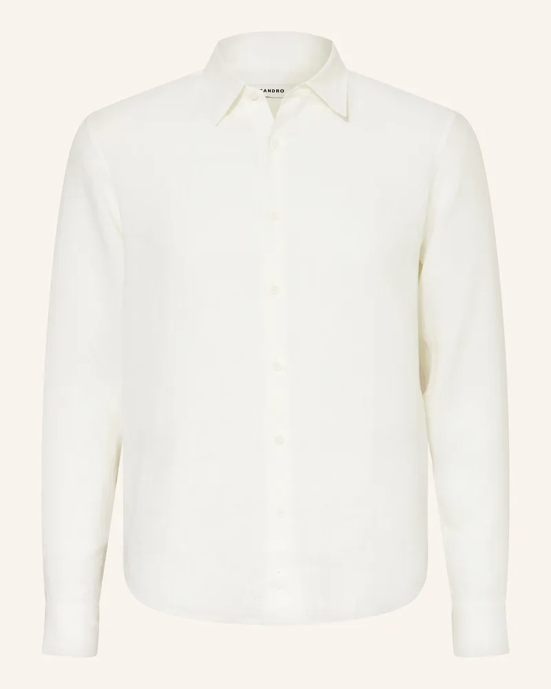 Sandro Leinenhemd Regular Fit Ecru
