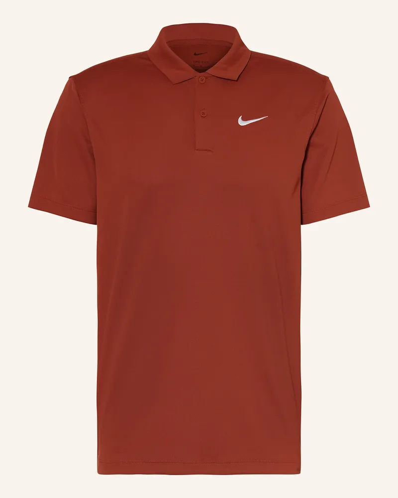 Nike Funktions-Poloshirt COURT Dunkelorange