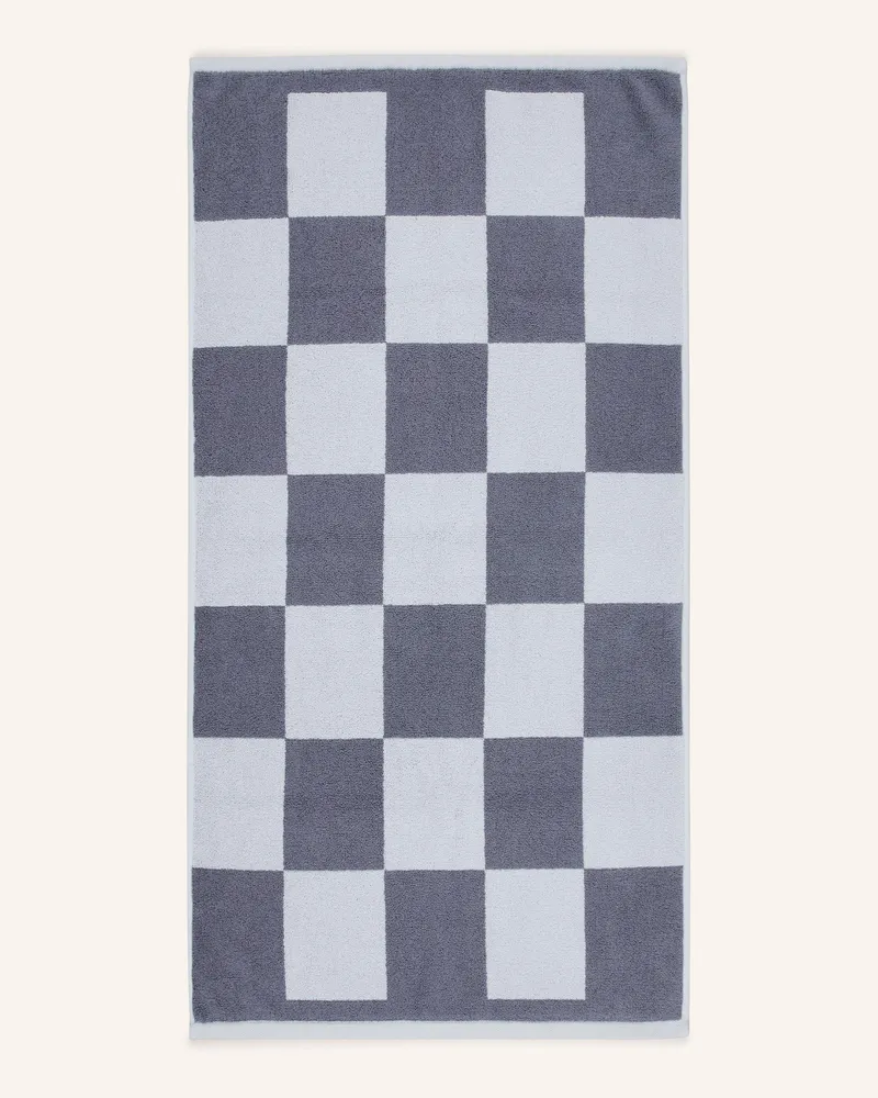 Hay Badematte Check blau Blaugrau