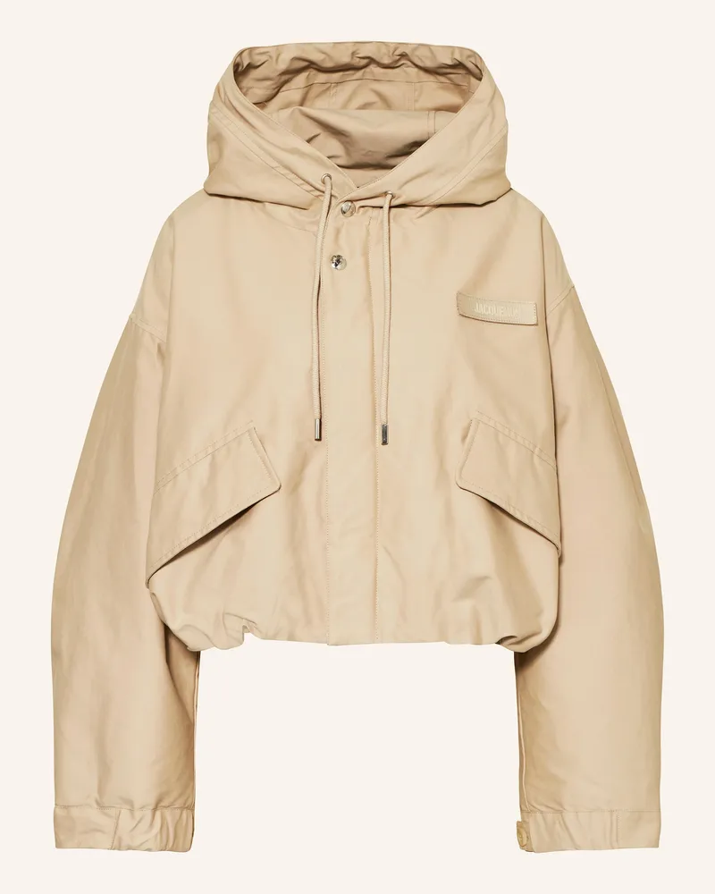 Jacquemus Cropped-Jacke LA PARKA COURTE CARACO Beige