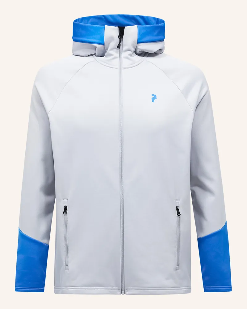 Peak Performance Midlayer-Jacke Rider Zip Hood grau Hellgrau
