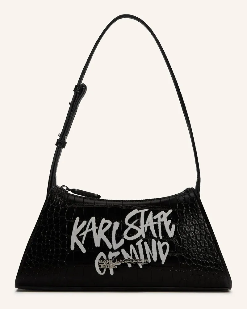 Karl Lagerfeld Schultertasche schwarz Schwarz