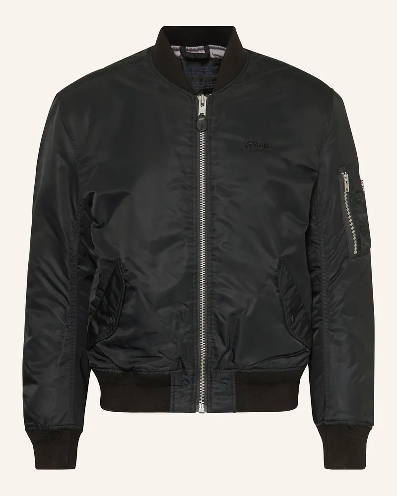 Schott N.Y.C Blouson Ma-Camps Rs schwarz Schwarz