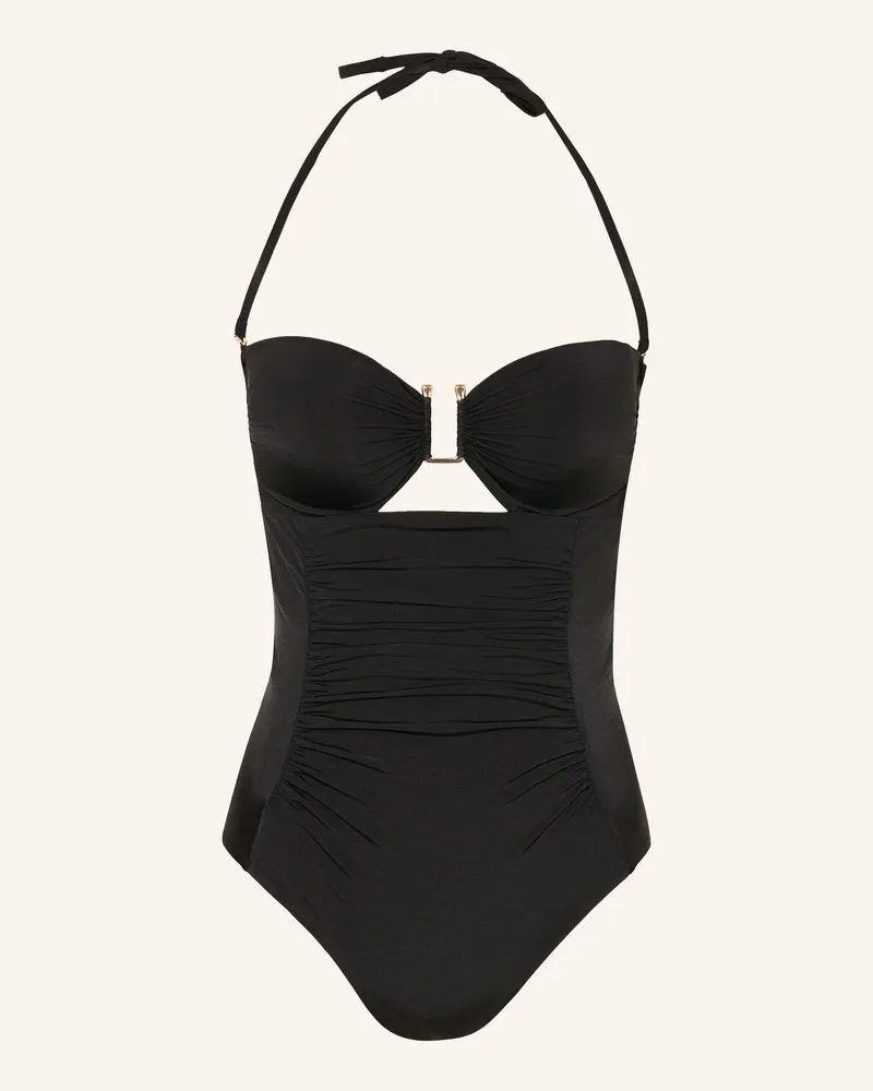 Max Mara Bandeau-Badeanzug Bchcurva Mit Cut-Out schwarz Schwarz