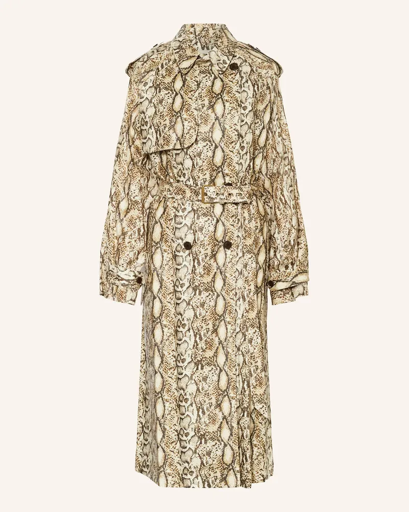 Isabel Marant Trenchcoat FREANNE mit Leinen Beige