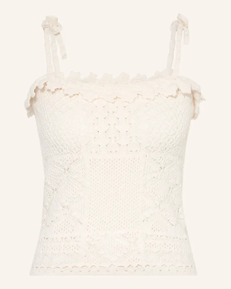 ba&sh Stricktop Sela weiss Ecru