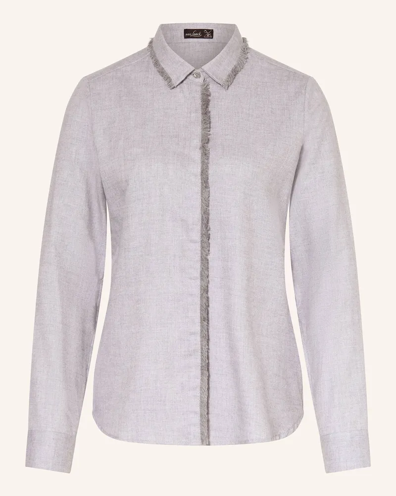 van Laack Hemdbluse VL-LENI-SVKN aus Flanell Hellgrau