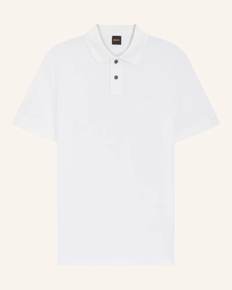HUGO BOSS Piqué-Poloshirt Prime weiss Weiss