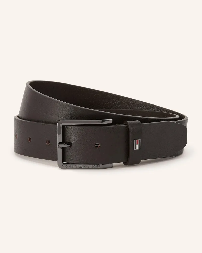 Tommy Hilfiger Ledergürtel Dunkelbraun