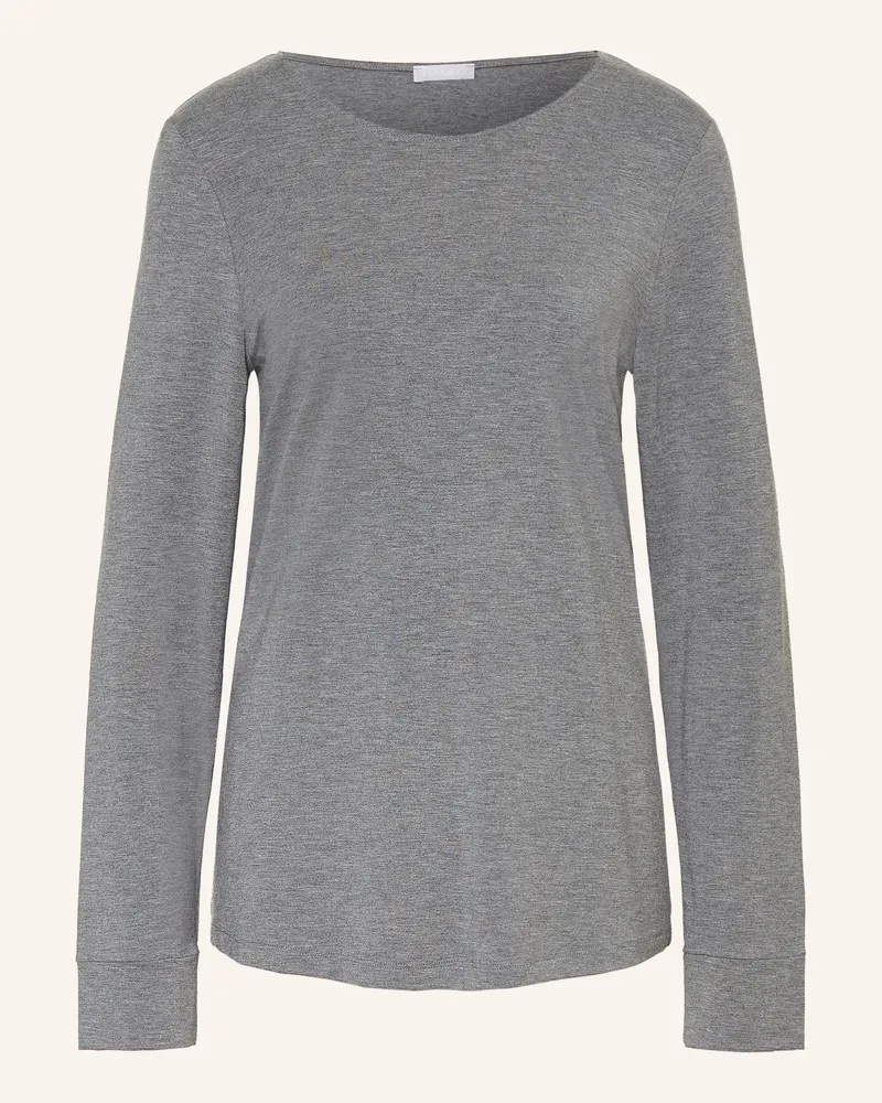 Hanro Schlafshirt Natural Elegance grau Grau