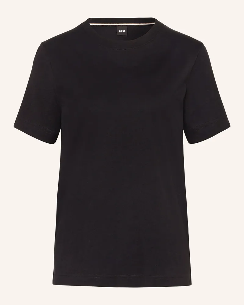 HUGO BOSS T-Shirt Ecosa schwarz Schwarz