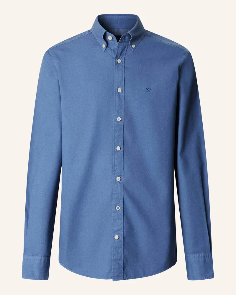 Hackett Freizeithemd Ess Gmt Dyed Oxford blau Blau