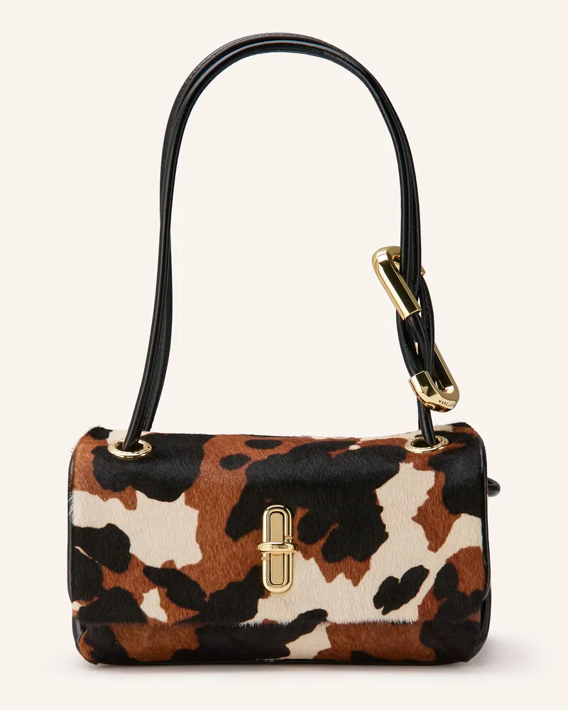 Marc Jacobs Schultertasche The Cow Haircalh Mini Dual braun Schwarz