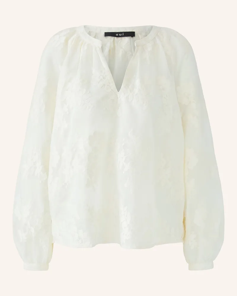 Oui  Blusenshirt weiss Creme
