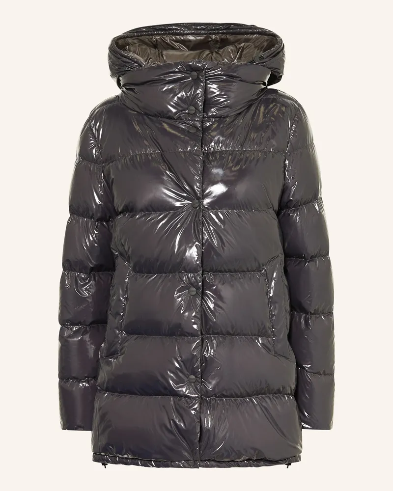 Herno Daunenjacke mit abnehmbarer Kapuze Schwarz