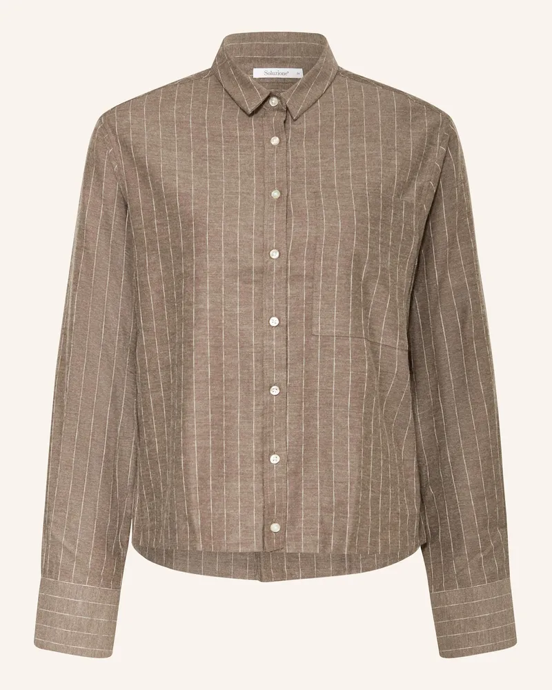 Soluzione Hemdbluse Braun