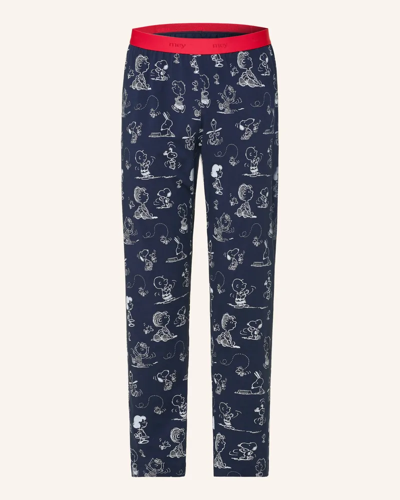 Mey Schlafhose Serie Mey X Peanuts blau Blau