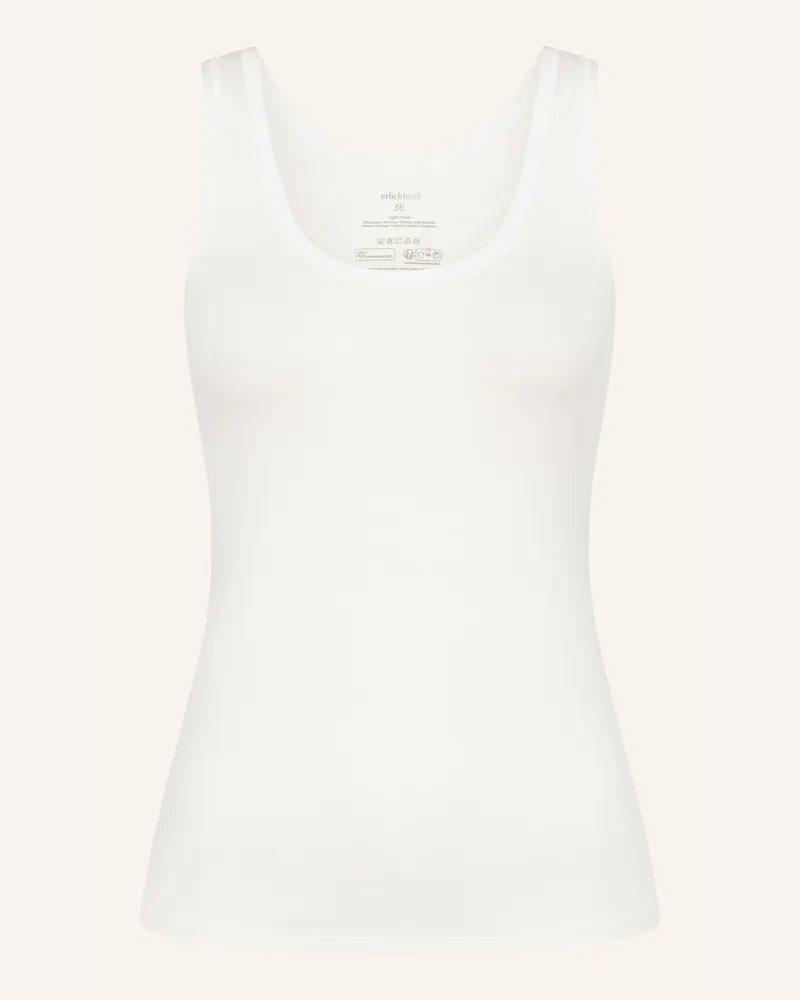 Ehrlich Textil Light Touch Tanktop Mit Weichem Lyocell, Seidig Fein Elastisch weiss Beige