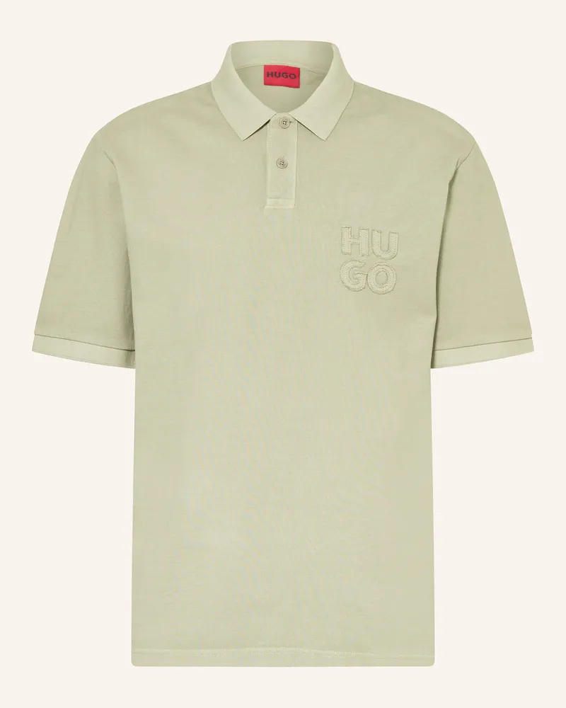 HUGO BOSS Piqué-Poloshirt DUSTRECK Oliv