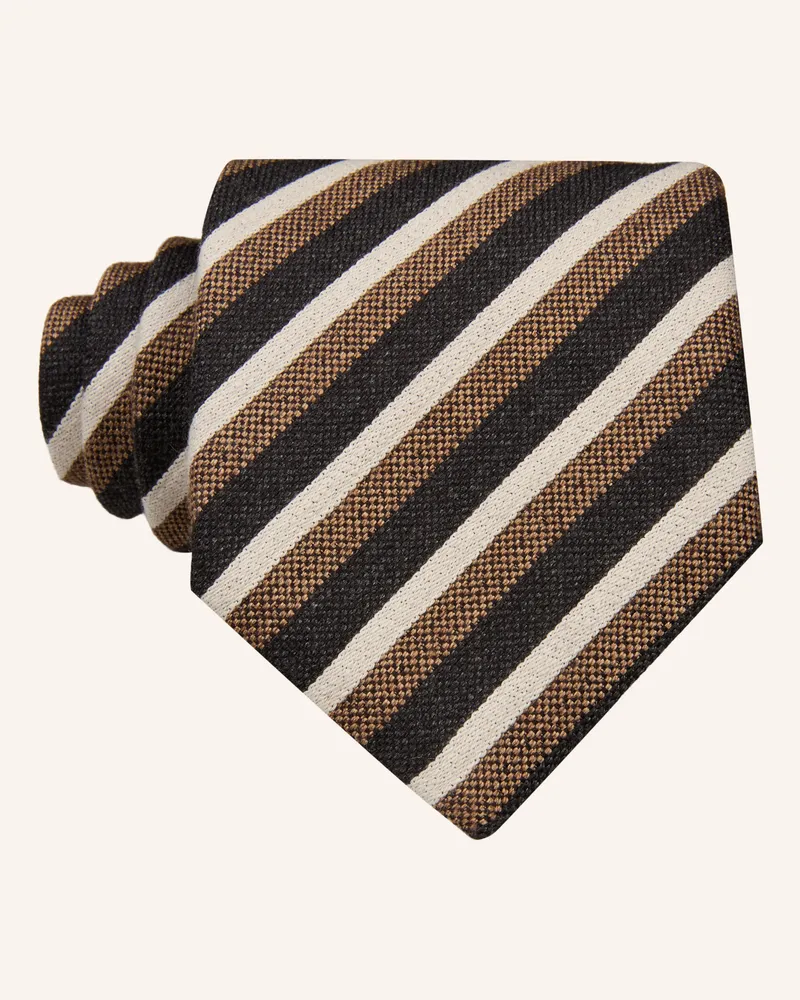 Dressler Krawatte Mit Cashmere braun Braun