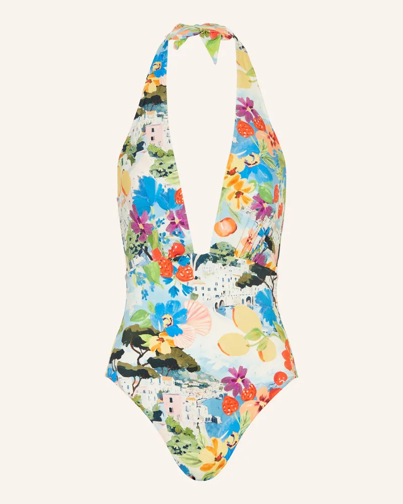 Maryan Mehlhorn Neckholder-Badeanzug Riviera gruen Blau