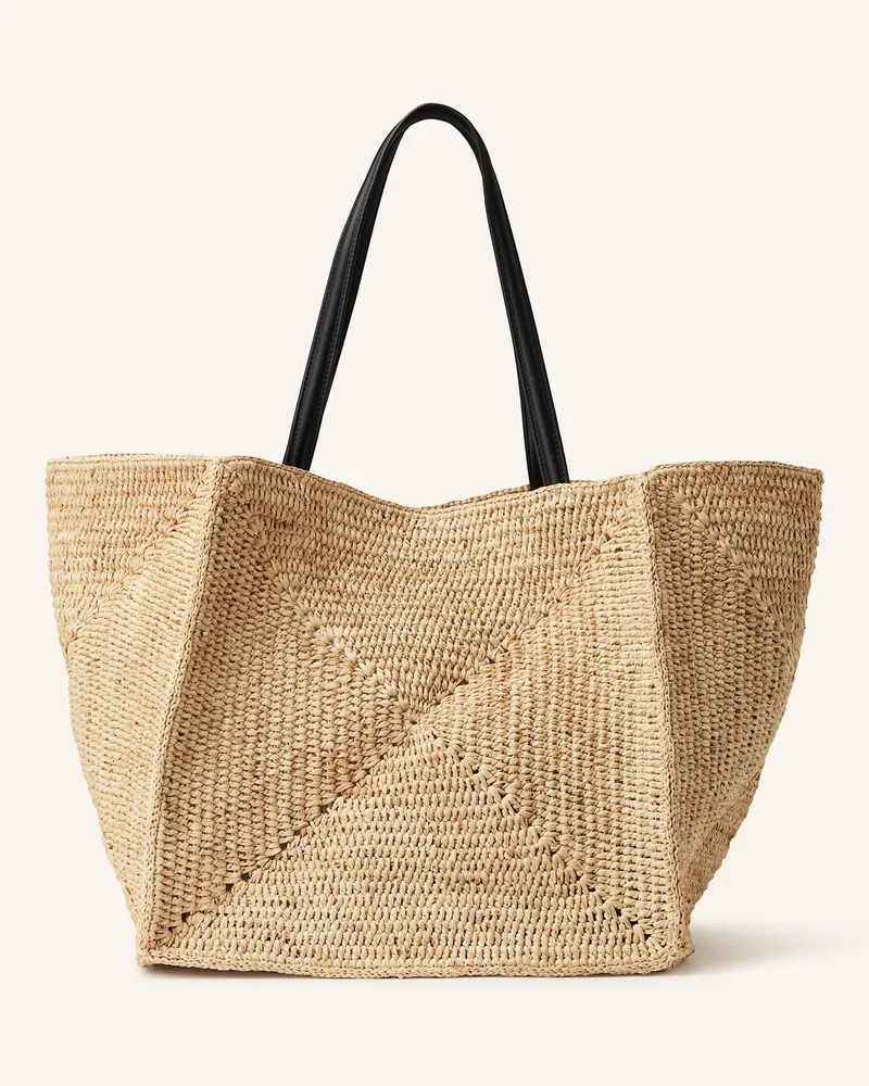 Nanushka Shopper THE ORIGAMI Hellgelb