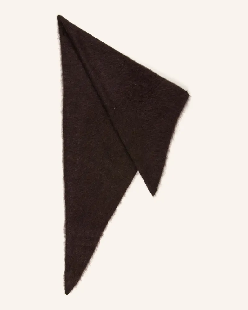 Mrs & HUGS Dreieckstuch Aus Cashmere braun Dunkelbraun