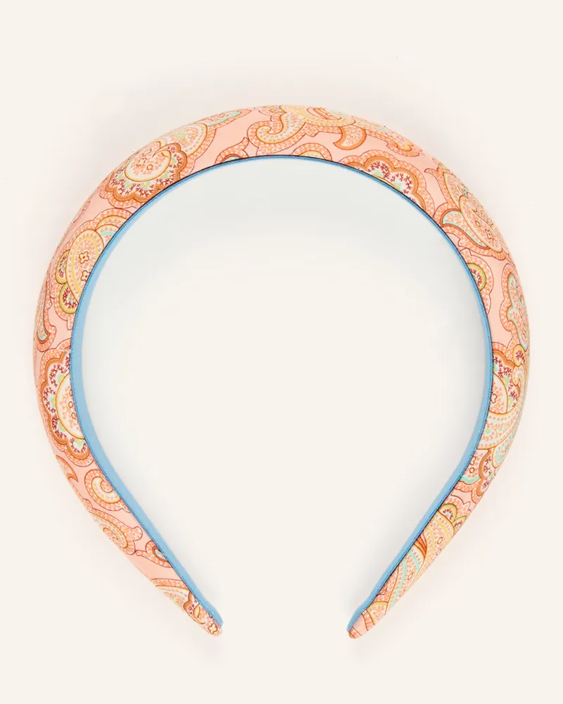 Etro Haarreif Aus Seide rosa Lachs