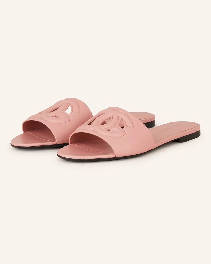 Dolce & Gabbana Pantoletten Rosa