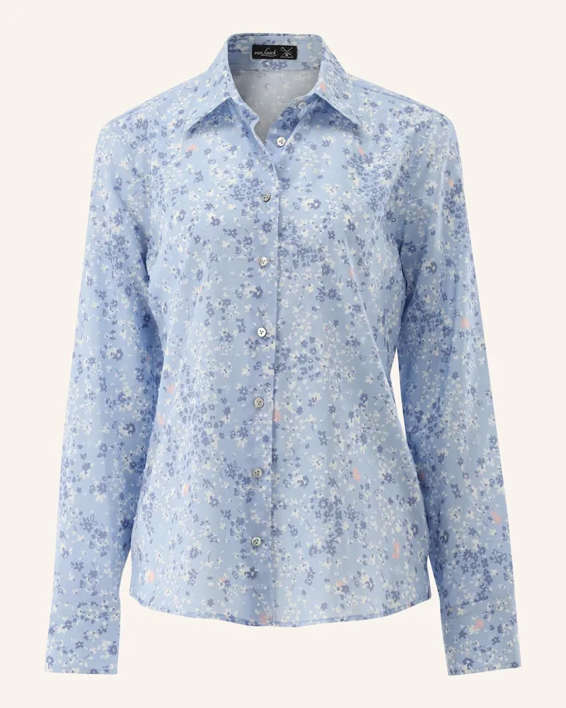van Laack Bluse Modern Fit Blau