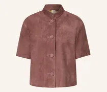 Trachten-Lederjacke Nizza rot