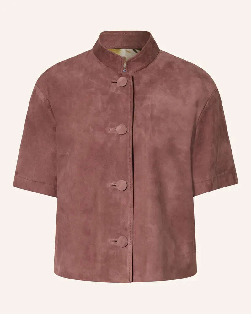 Meindl Trachten-Lederjacke Nizza rot Rot