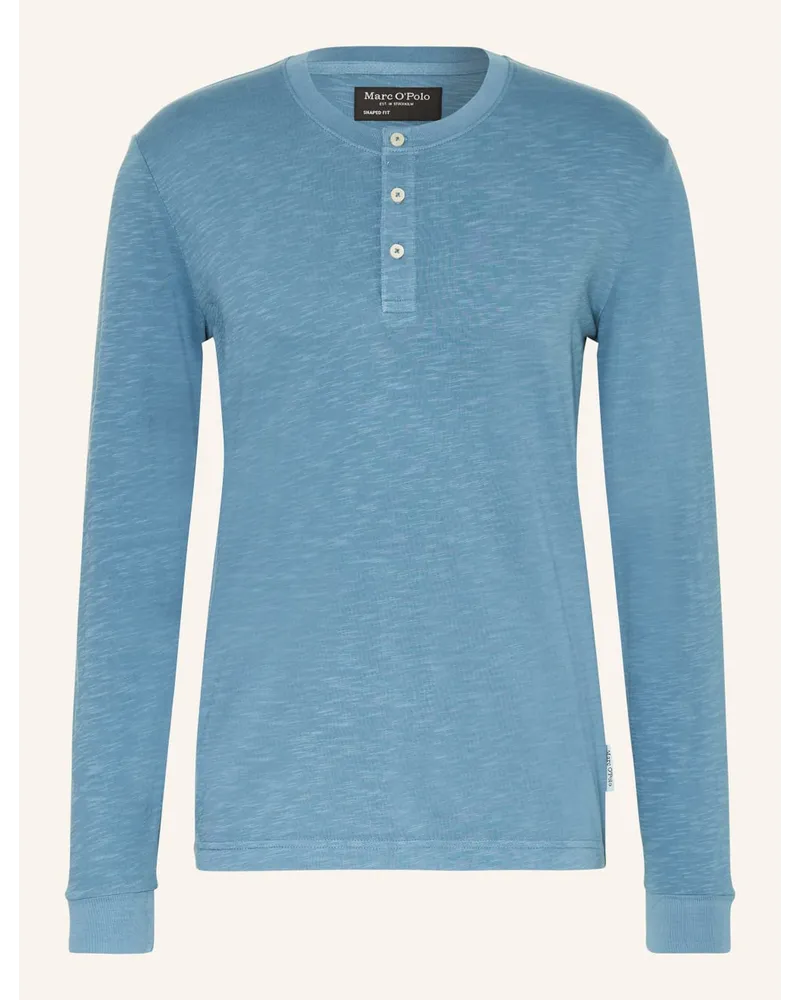 Marc O'Polo Henley-Shirt Blau