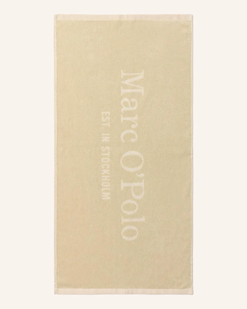 Marc O'Polo 2er-Set Handtücher Statement beige Beige