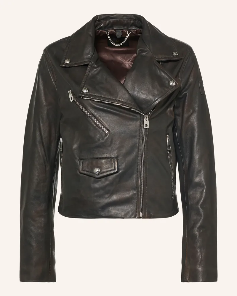 Belstaff Lederjacke Sienna braun Dunkelbraun