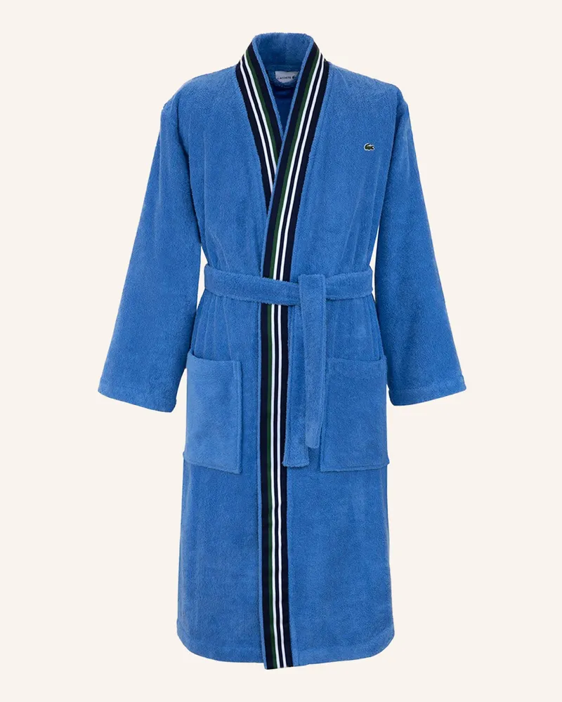 Lacoste Bademantel Lclub orange Hellblau